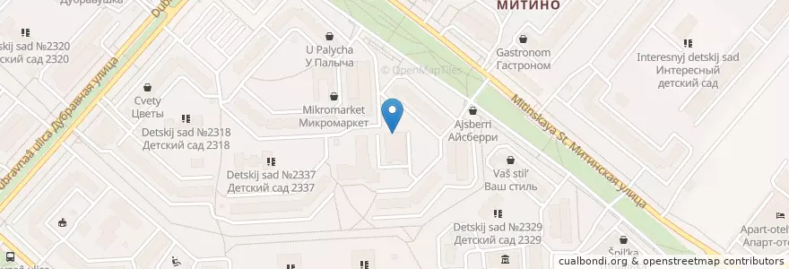 Mapa de ubicacion de Престиж en Rússia, Distrito Federal Central, Москва, Северо-Западный Административный Округ, Район Митино.