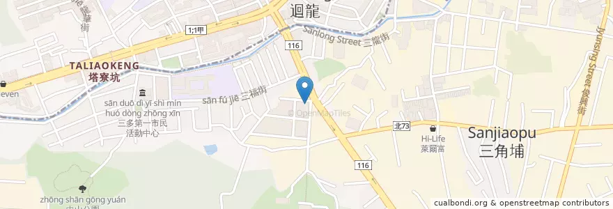 Mapa de ubicacion de 合作金庫商業銀行 en تایوان, 新北市, 樹林區.