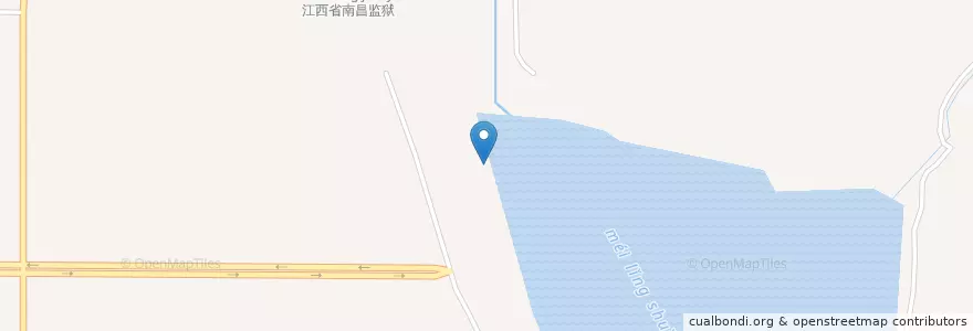 Mapa de ubicacion de 白水湖管理处 en China, Jiangxi, Nanchang, 青山湖区, 南昌经济技术开发区, 白水湖管理处.