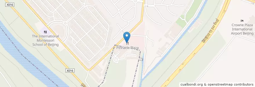 Mapa de ubicacion de Pinnacle Plaza en 중국, 베이징시, 허베이성, 顺义区 / Shunyi.