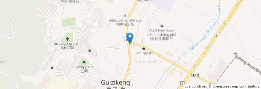 Mapa de ubicacion de MOS Burger en Tayvan, 新北市, 泰山區.