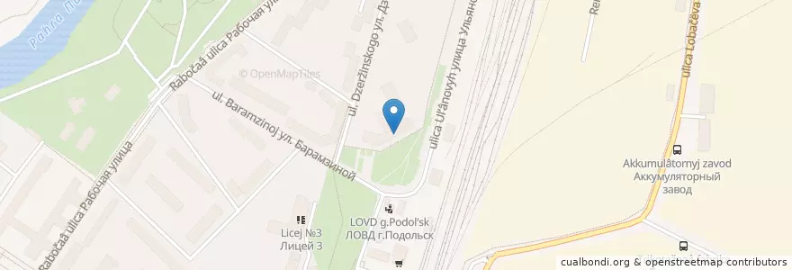 Mapa de ubicacion de Сбербанк en Russia, Central Federal District, Moscow Oblast, Podolsk Urban Okrug.