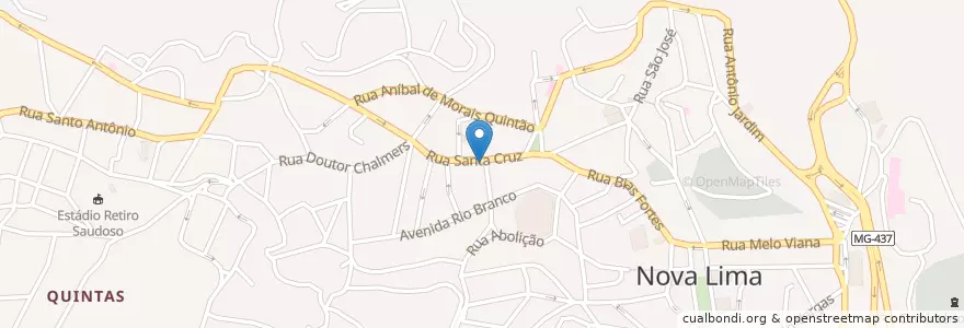 Mapa de ubicacion de Mercantil do Brasil en ブラジル, 南東部地域, ミナス ジェライス, Região Geográfica Intermediária De Belo Horizonte, Região Metropolitana De Belo Horizonte, Microrregião Belo Horizonte, Nova Lima.
