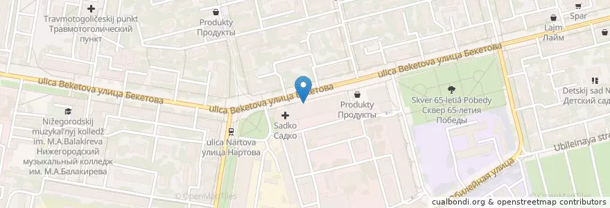 Mapa de ubicacion de Сбербанк en Russia, Circondario Federale Del Volga, Нижегородская Область, Городской Округ Нижний Новгород.