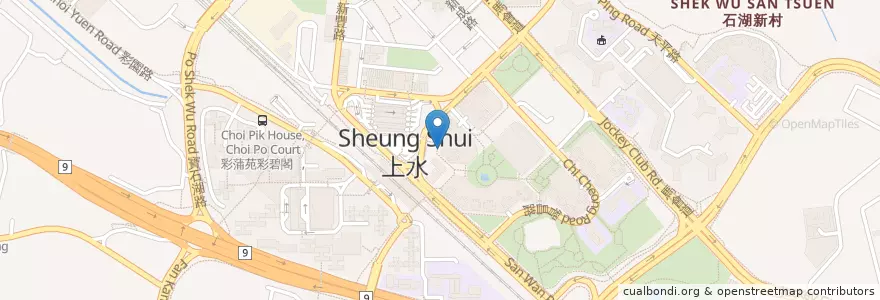 Mapa de ubicacion de 大家樂 Café de Coral en 中国, 香港, 広東省, 新界, 北區 North District.