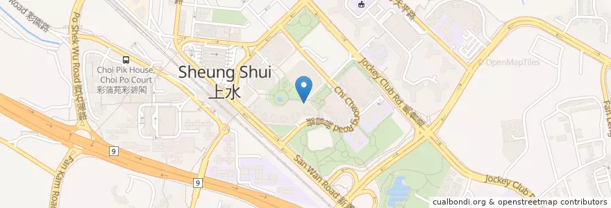 Mapa de ubicacion de 花旗銀行 en 中国, 香港, 广东省, 新界, 北區.