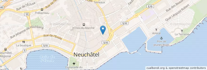 Mapa de ubicacion de Byblos en Zwitserland, Neuchâtel, Lac De Neuchâtel (Ne), Neuchâtel.