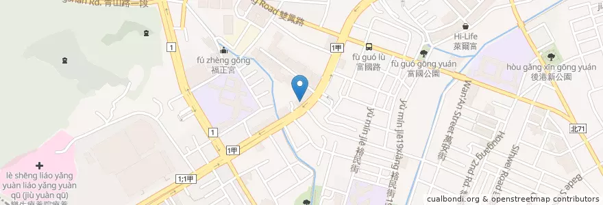 Mapa de ubicacion de 上海商業儲蓄銀行 en تایوان, 新北市, 新莊區.