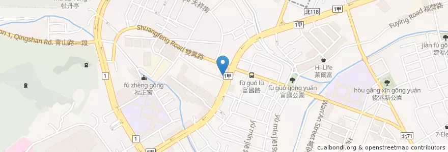 Mapa de ubicacion de 新莊區農會 en 台湾, 新北市, 新荘区.