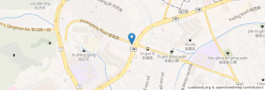 Mapa de ubicacion de Starbucks en Tayvan, 新北市, 新莊區.