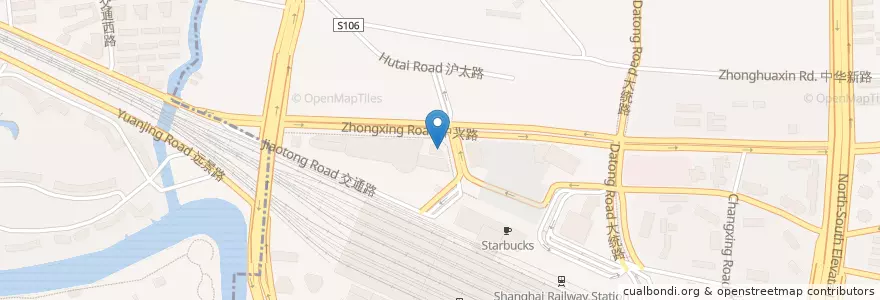 Mapa de ubicacion de MacDonald's en China, Shanghai, Jing’An.