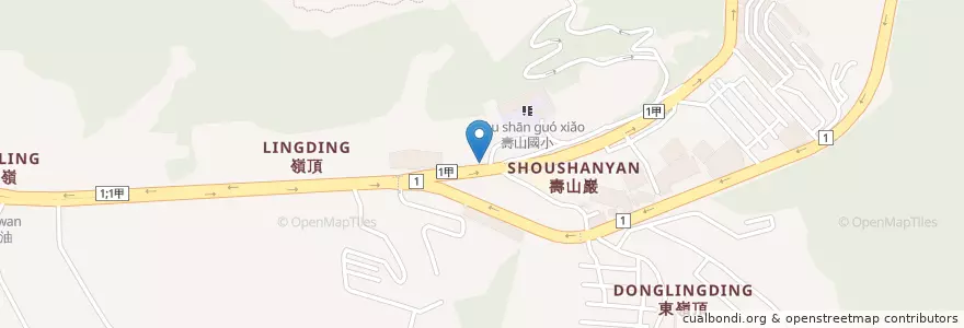 Mapa de ubicacion de 鳳山區農會 en Taiwan, Taoyuan, Distretto Di Guishan.