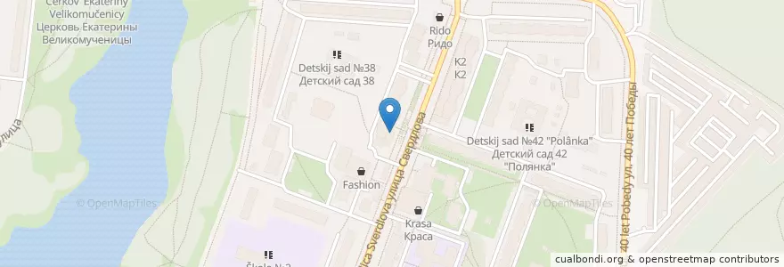 Mapa de ubicacion de Отделение связи №143905 en 러시아, Центральный Федеральный Округ, Московская Область, Городской Округ Балашиха.