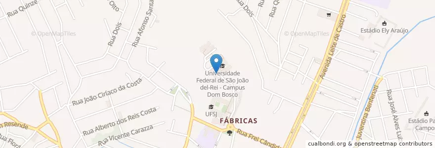 Mapa de ubicacion de Anfiteatro en 브라질, 남동지방, 미나스제라이스, Região Geográfica Intermediária De Barbacena, Microrregião São João Del-Rei, São João Del-Rei.