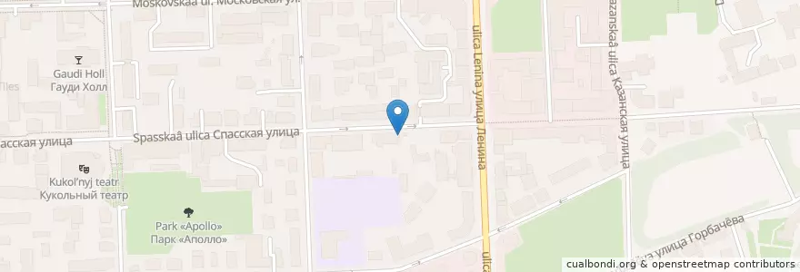Mapa de ubicacion de Cafe Gavinda's en ロシア, 沿ヴォルガ連邦管区, キーロフ州, キーロフ管区.