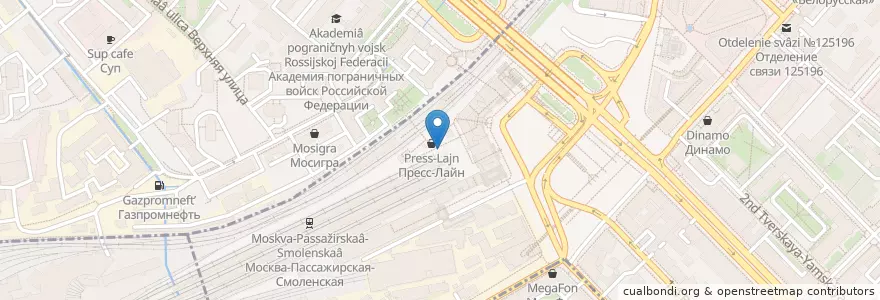 Mapa de ubicacion de Кофе Хауз экспресс en Rússia, Distrito Federal Central, Москва, Центральный Административный Округ, Тверской Район.