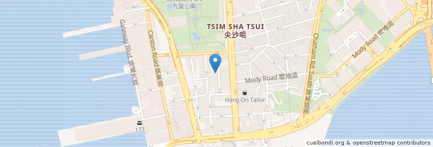 Mapa de ubicacion de AH SAY FAST FOOD en 中国, 広東省, 香港, 九龍, 新界, 油尖旺區 Yau Tsim Mong District.