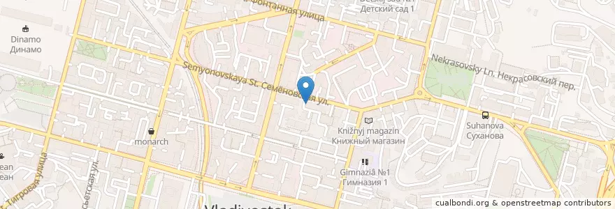 Mapa de ubicacion de Столовая №1 en روسيا, Дальневосточный Федеральный Округ, بريمورسكي كراي, Владивостокский Городской Округ.