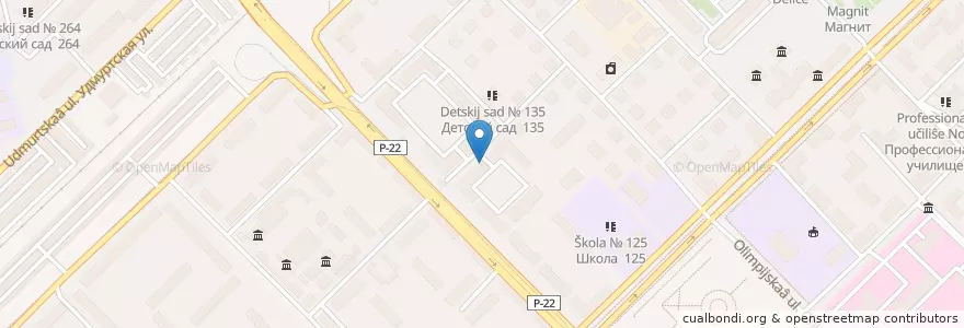 Mapa de ubicacion de Детская библиотека №11 en Russie, District Fédéral Du Sud, Oblast De Volgograd, Городской Округ Волгоград.