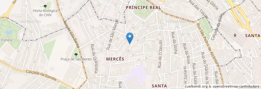 Mapa de ubicacion de Cinco Lounge en 포르투갈, Área Metropolitana De Lisboa, Lisboa, Grande Lisboa, 리스본, Misericórdia.