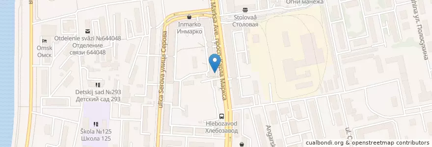 Mapa de ubicacion de СКБ-банк en Russland, Föderationskreis Sibirien, Oblast Omsk, Омский Район, Городской Округ Омск.