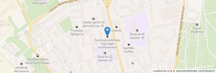 Mapa de ubicacion de Аптека en ロシア, 南部連邦管区, Севастополь, Севастополь, Гагаринский Район, Гагаринский Округ.
