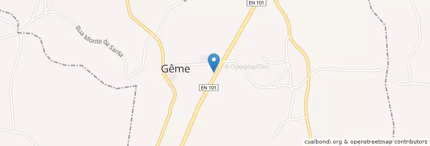 Mapa de ubicacion de Gême en 포르투갈, 노르트 지방, Braga, Cávado, Vila Verde, Gême.