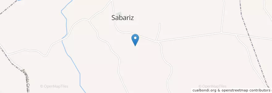 Mapa de ubicacion de Sabariz en Португалия, Северный, Braga, Каваду, Vila Verde, Sabariz.