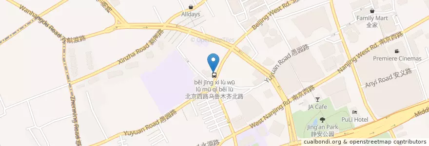 Mapa de ubicacion de Huaxia Bank en Çin, Şanghay.
