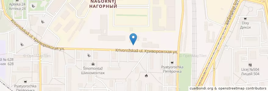 Mapa de ubicacion de Автостоянка №48 en Russia, Distretto Federale Centrale, Москва, Южный Административный Округ, Нагорный Район.
