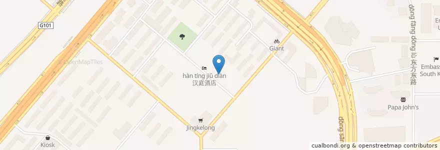 Mapa de ubicacion de 梦不离椒 en China, Peking, Hebei, 朝阳区 / Chaoyang.