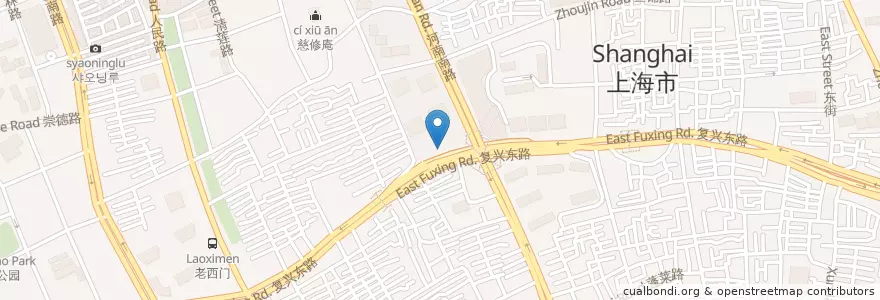 Mapa de ubicacion de Harvest Festival Chain Restaurant en Çin, Şanghay, Huangpu.