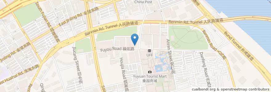 Mapa de ubicacion de McDonald's en China, Shanghai, Huangpu District.