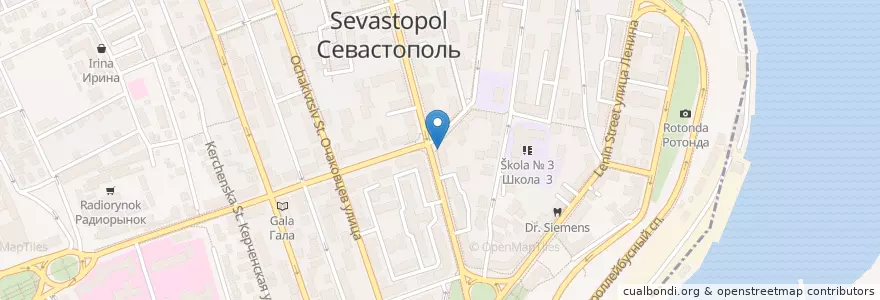 Mapa de ubicacion de Будь здоров en Russland, Föderationskreis Südrussland, Sewastopol, Sewastopol, Rajon Lenin, Bezirk Lenin.