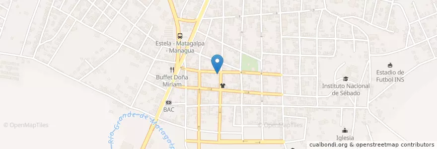 Mapa de ubicacion de Farmacia la Estrella en Nikaragua, Matagalpa, Sébaco (Municipio).