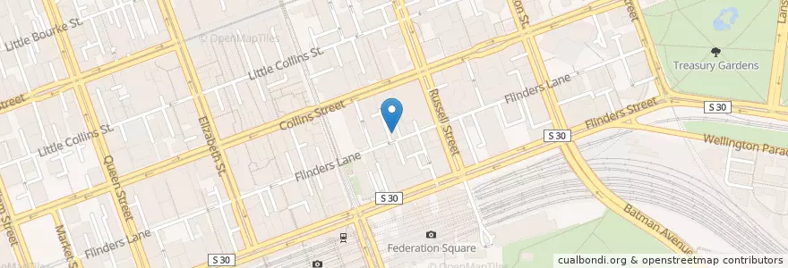 Mapa de ubicacion de Supernormal  en Australië, Victoria, City Of Melbourne.