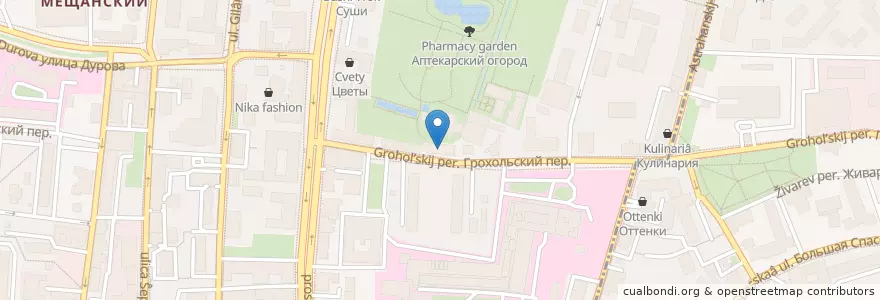 Mapa de ubicacion de Медси en Rusia, Distrito Federal Central, Москва, Distrito Administrativo Central, Красносельский Район, Мещанский Район.