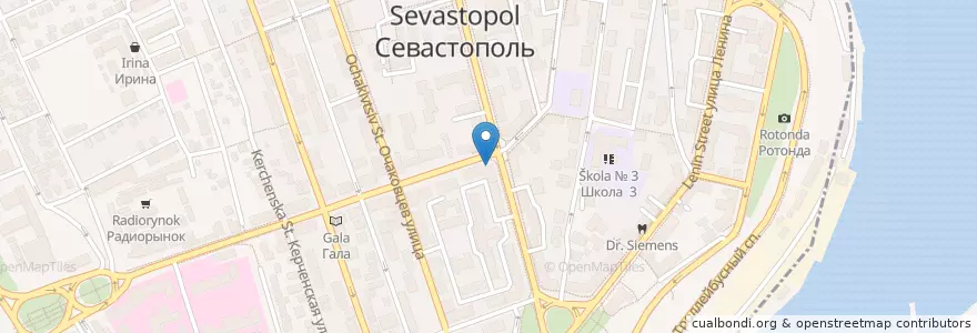 Mapa de ubicacion de Стома-Сервис en Russia, South Federal District, Sevastopol, Sevastopol, Ленинский Район, Ленинский Округ.