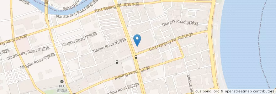 Mapa de ubicacion de Simply Thai en Cina, Shanghai, Distretto Di Huangpu.