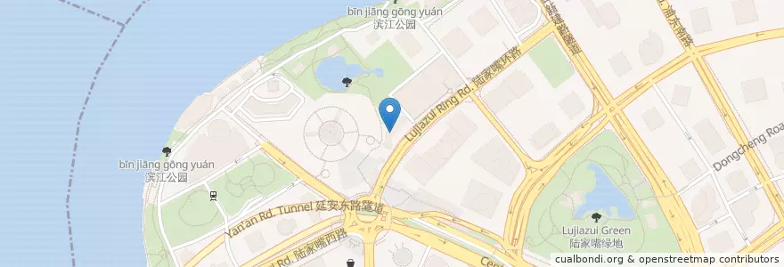 Mapa de ubicacion de Yang's Dumplings en 中国, 上海市, 浦東新区.