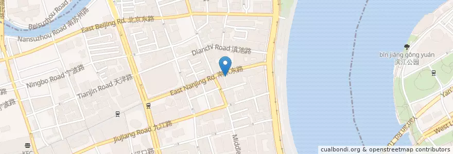 Mapa de ubicacion de CITIC en 중국, 상하이.