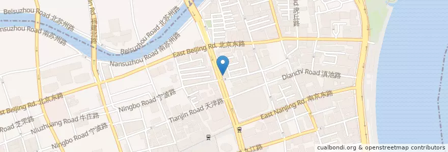 Mapa de ubicacion de Police Station en China, Shanghai, Huangpu.