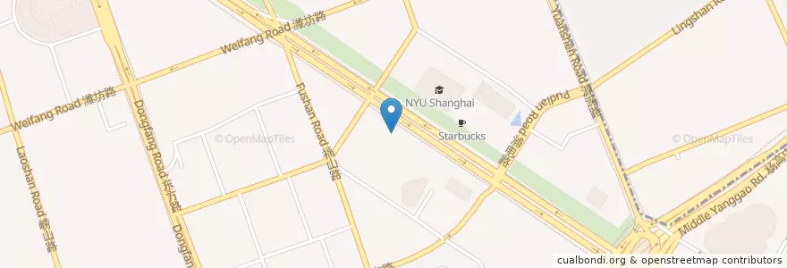 Mapa de ubicacion de SRCB en Chine, Shanghai, District De Pudong.