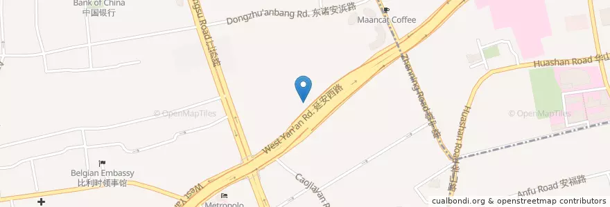 Mapa de ubicacion de China Lanzhou Noodle en چین, شانگهای.