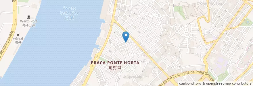 Mapa de ubicacion de 祥記麵家 en China, Macau, Guangdong, Concelho De Macau, 珠海市, 香洲区.