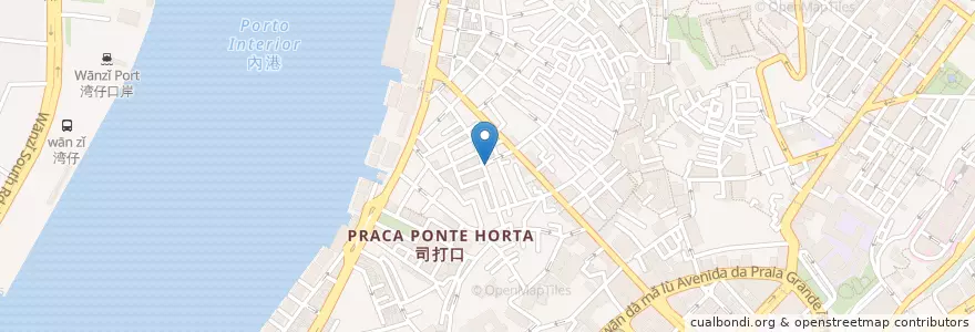 Mapa de ubicacion de 佛笑樓 en China, Makau, Guangdong, 澳門 Macau, 珠海市, 香洲区.
