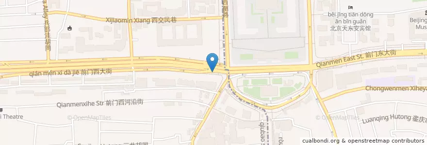 Mapa de ubicacion de 北京银行 en 중국, 베이징시, 허베이성, 西城区.