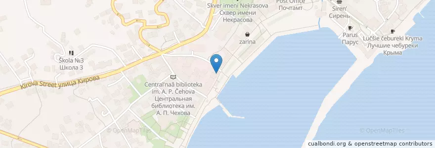 Mapa de ubicacion de Persona Burger en Russland, Föderationskreis Südrussland, Autonome Republik Krim, Republik Krim, Jaltaer Stadtrat, Stadtkreis Jalta.