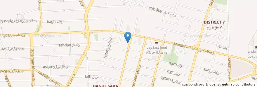 Mapa de ubicacion de کلینیک فوق تخصصی چشم پزشکی نور en Iran, Téhéran, شهرستان تهران, Téhéran, بخش مرکزی شهرستان تهران.