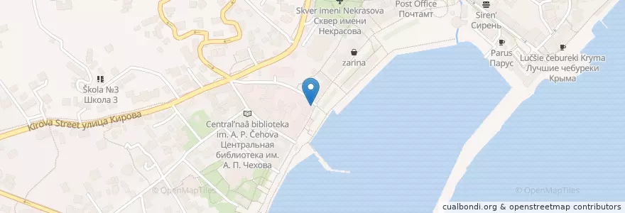 Mapa de ubicacion de Persona Grata en Russland, Föderationskreis Südrussland, Autonome Republik Krim, Republik Krim, Jaltaer Stadtrat, Stadtkreis Jalta.